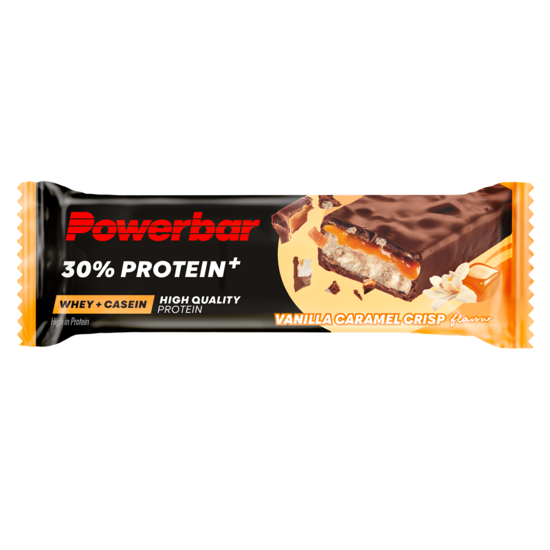 Powerbar 30% Protein+ Bar - 15 x 55 gr - Vanilla Caramel Crisp