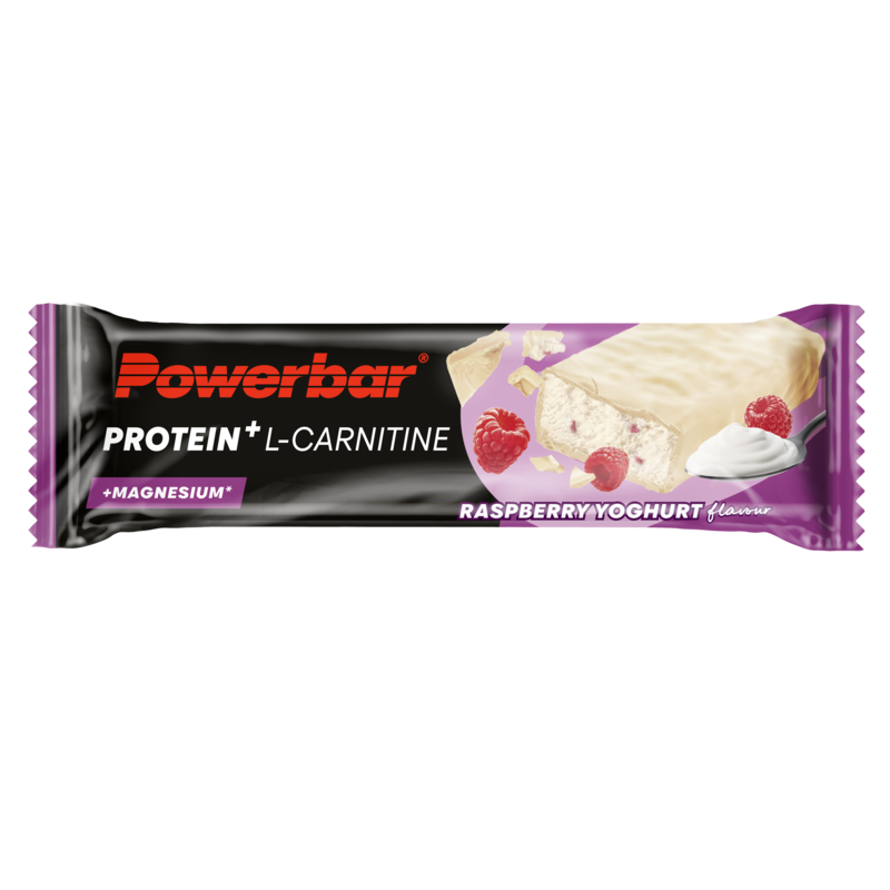 Powerbar Protein+ Bar L-Carnitine - 30 x 35 gr - Yoghourt et Framboise