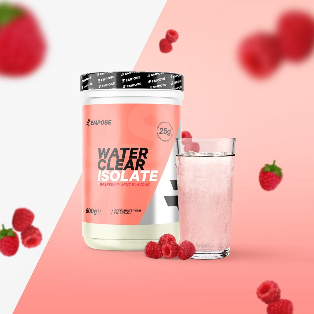 Empose Nutrition Water Clear Isolate - Eiwit Poeder - Protein Combi-Deal - Raspberry Mint