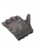 Gorilla Wear Women's Fitness Gloves - Noir/Rouge Stitched