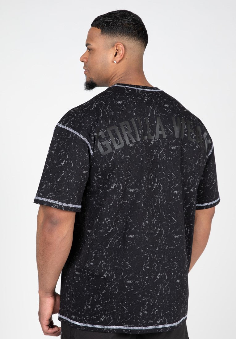 Gorilla Wear Saginaw T-shirt Oversize - Noir Délavé
