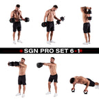 HMS 6-in-1 Krachttraining Set - 20 kg