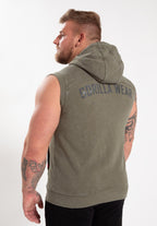 Gorilla Wear Silverdale Sweat à Capuche Sans Manche - Vert Armée