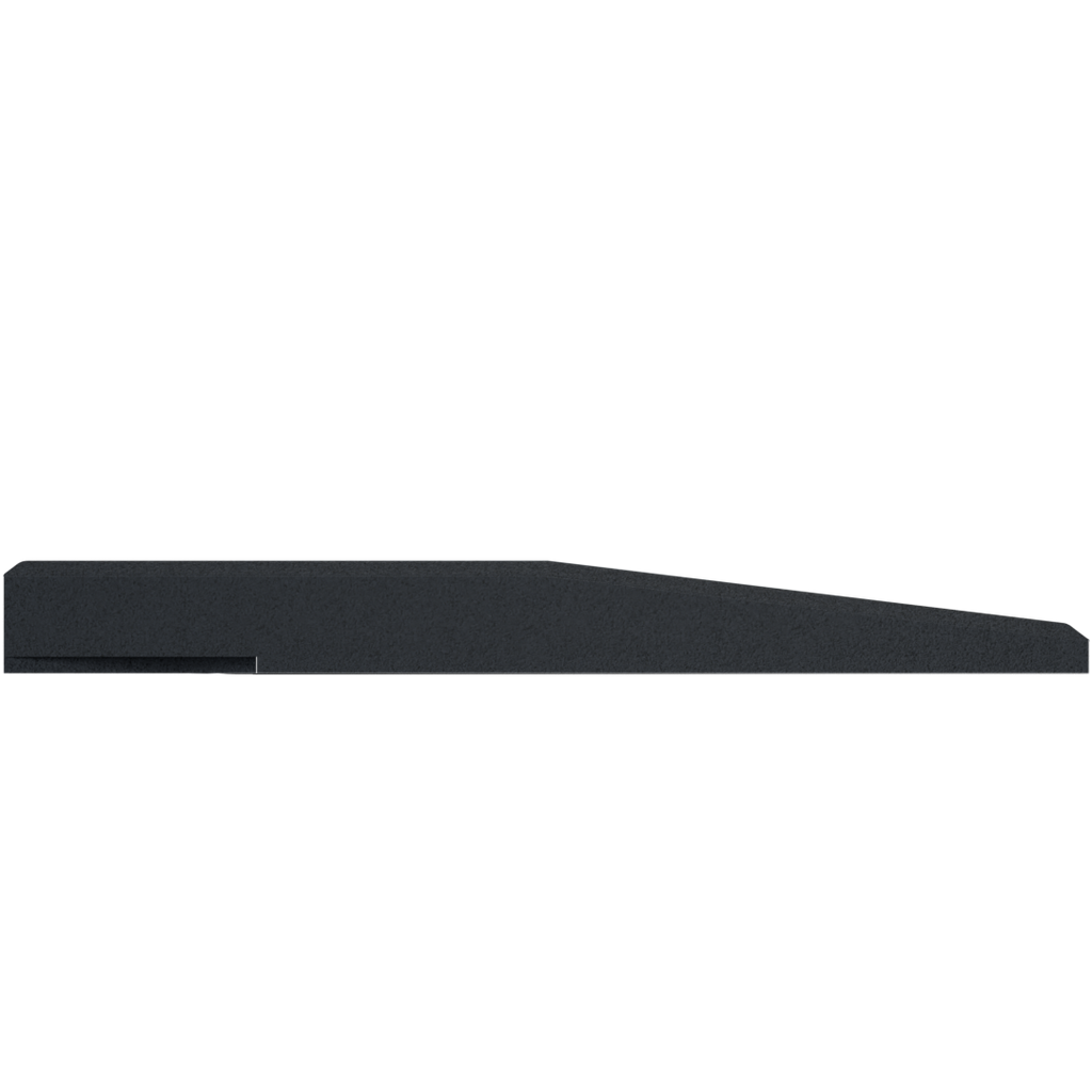 Flow Fitness Carreaux en caoutchouc pour profil de course - 100 x 20 x 2 cm - Noir - Tweedekans