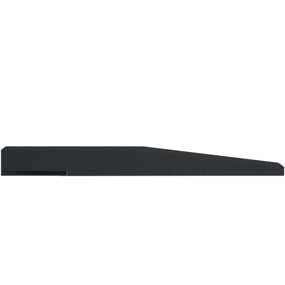 Flow Fitness Carreaux en caoutchouc pour profil de course - 100 x 20 x 2 cm - Noir - Tweedekans
