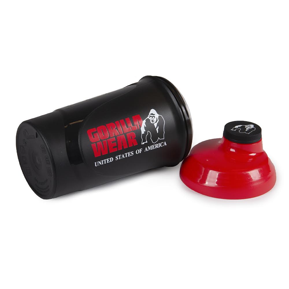 Gorilla Wear Wave Shaker 600ML - Noir/Rouge
