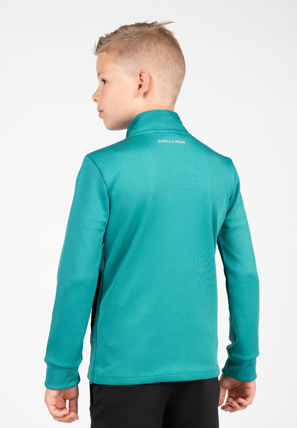 Gorilla Wear Vernon Kids Trainingsjas - Track Jacket - Groen/Blauw