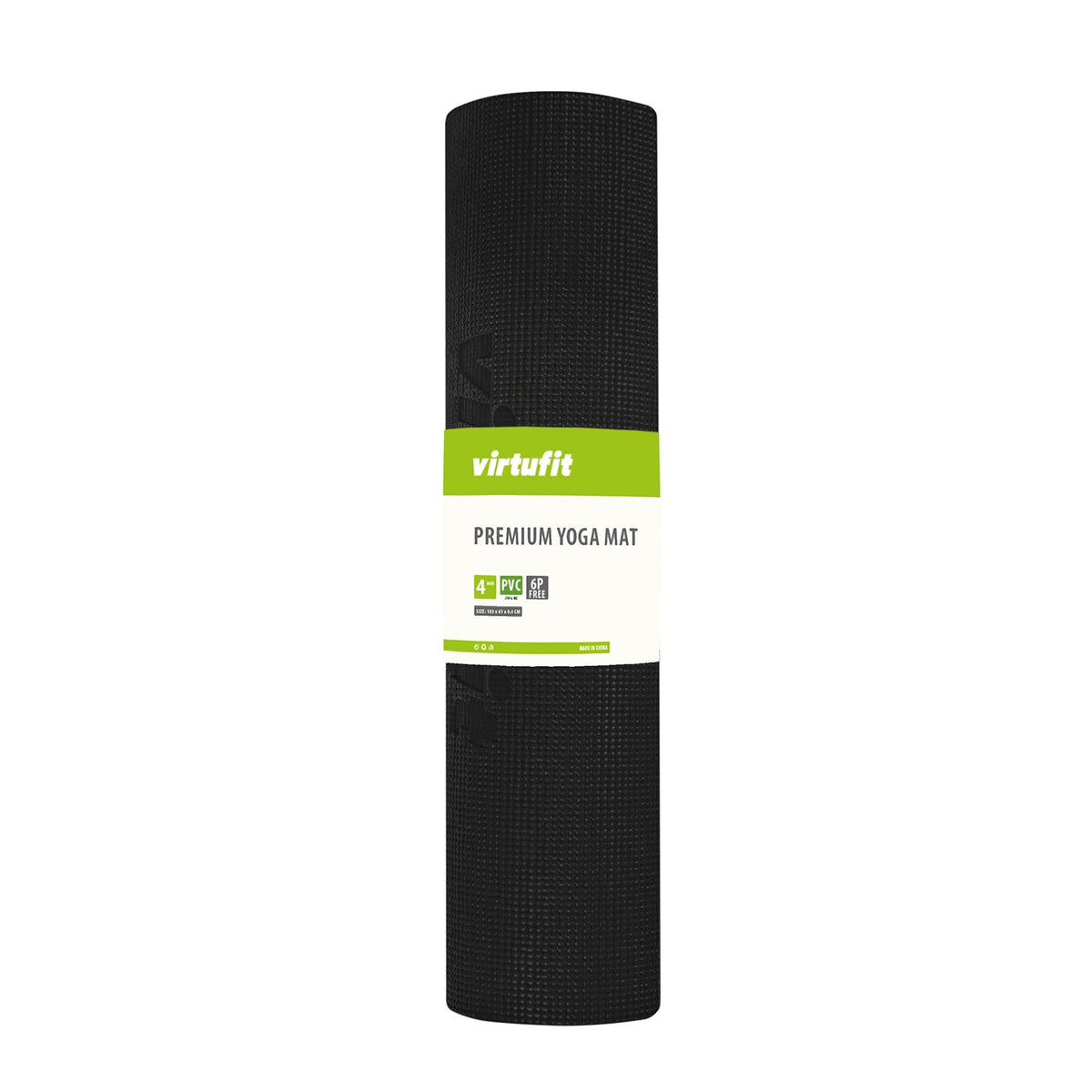 VirtuFit Premium Yogamat - 183 x 61 x 0,4 cm - Onyx Black - Tweedekans