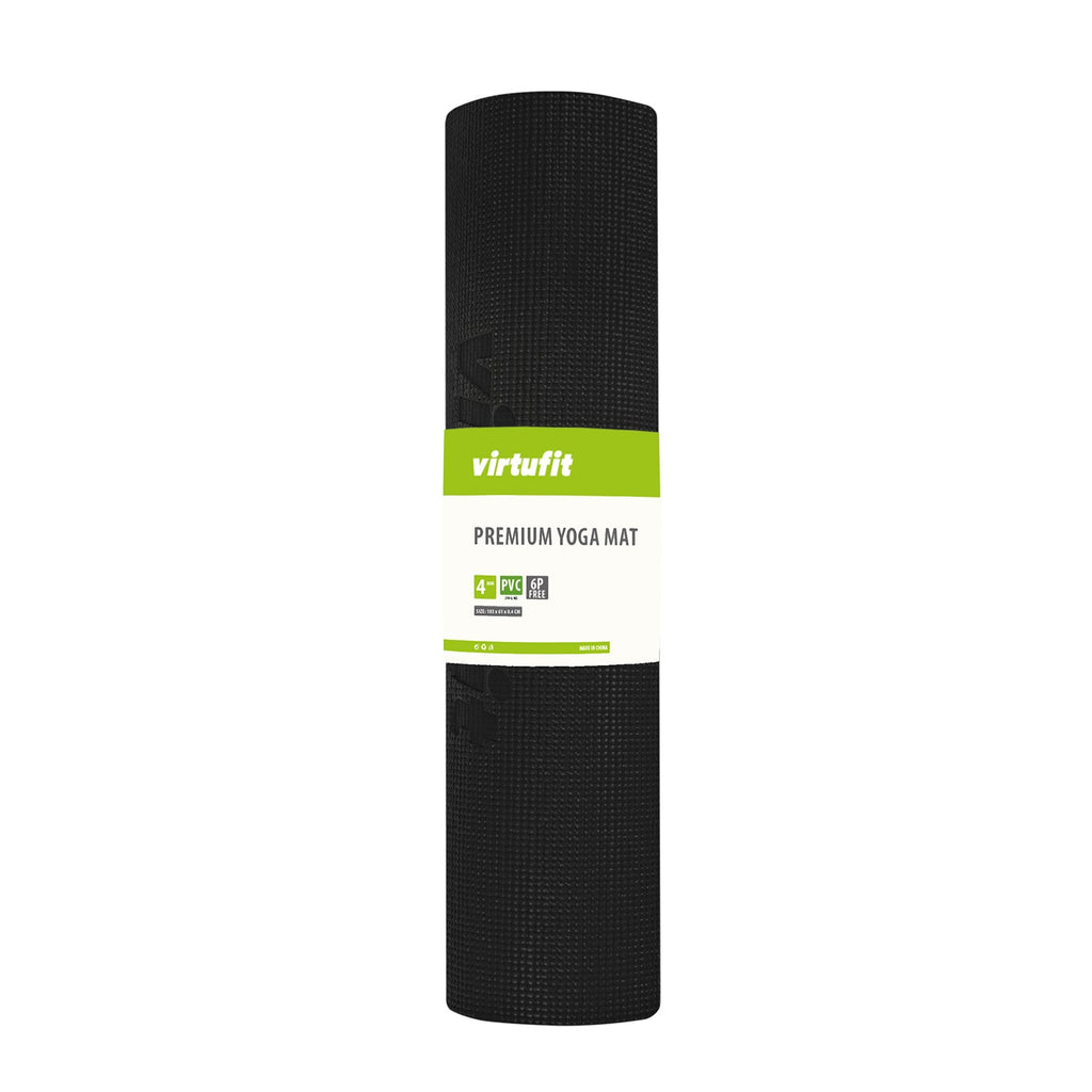 VirtuFit Premium Yogamat - 183 x 61 x 0,4 cm - Onyx Black Mandala - Tweedekans