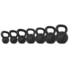 VirtuFit Kettlebell Set Cast Iron 4-6-8-10-12-16-20 kg