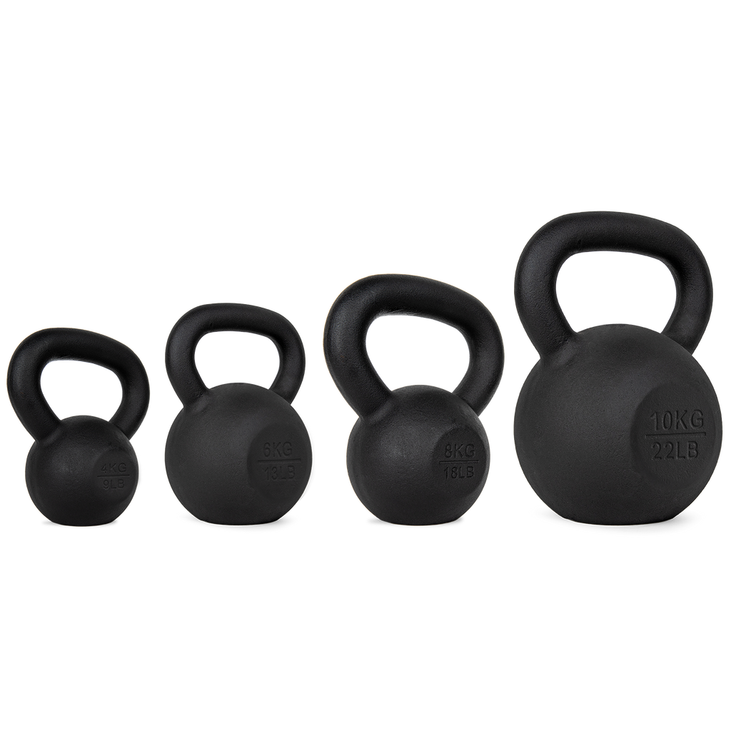VirtuFit Kettlebell Set Cast iron 4-6-8-10 kg