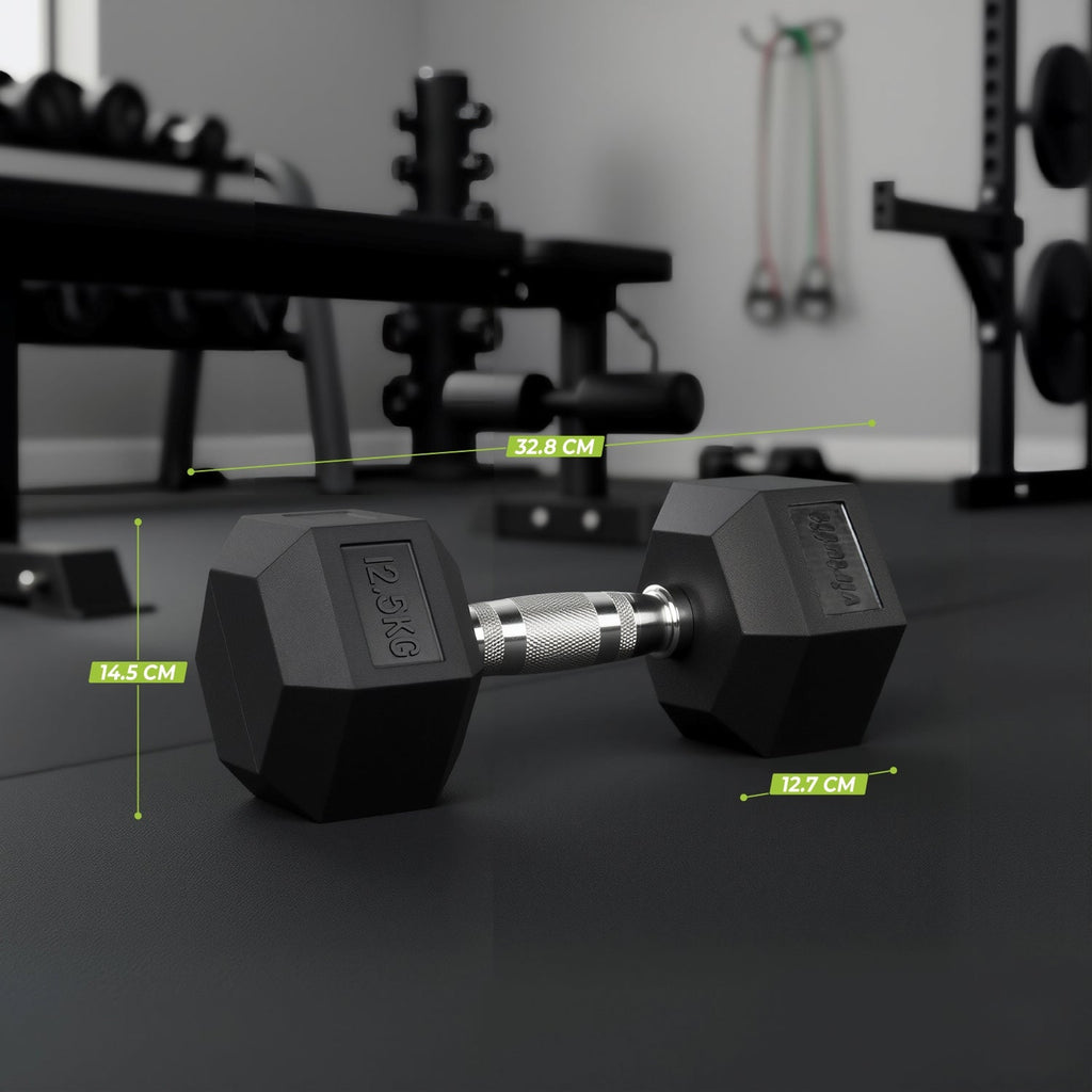 VirtuFit Hexa Dumbbell Pro - 12,5 kg - Per Stuk