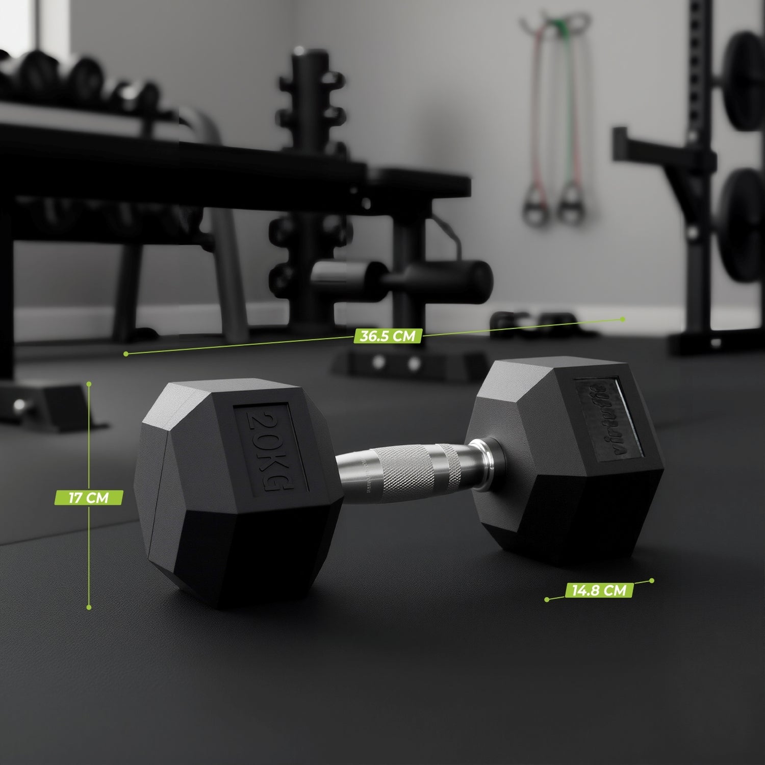 VirtuFit Hexa Dumbbell Pro Set - 2 x 20 kg