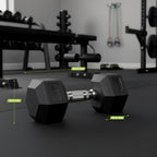 VirtuFit Hexa Dumbbell Pro - 22,5 kg - Per Stuk - Tweedekans
