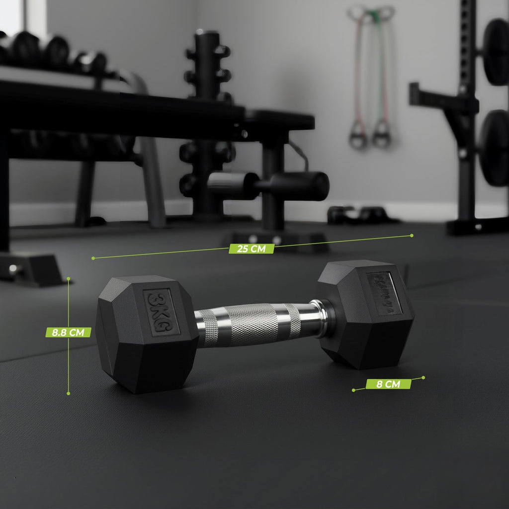 VirtuFit Hexa Dumbbell Pro - 3 kg - Per Stuk - Tweedekans