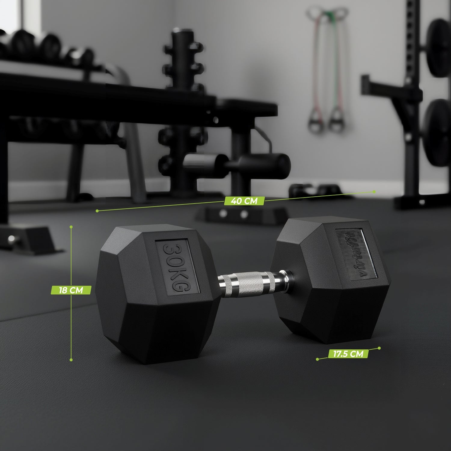 VirtuFit Hexa Dumbbell Pro Set - 2 x 30 kg