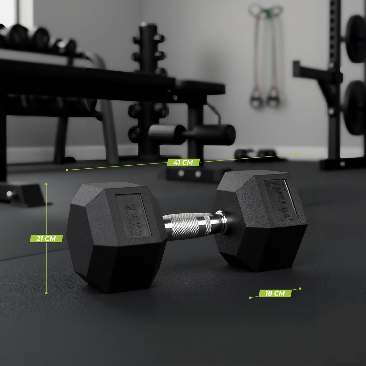 VirtuFit Hexa Dumbbell Pro - 32,5 kg - Per Stuk - Tweedekans