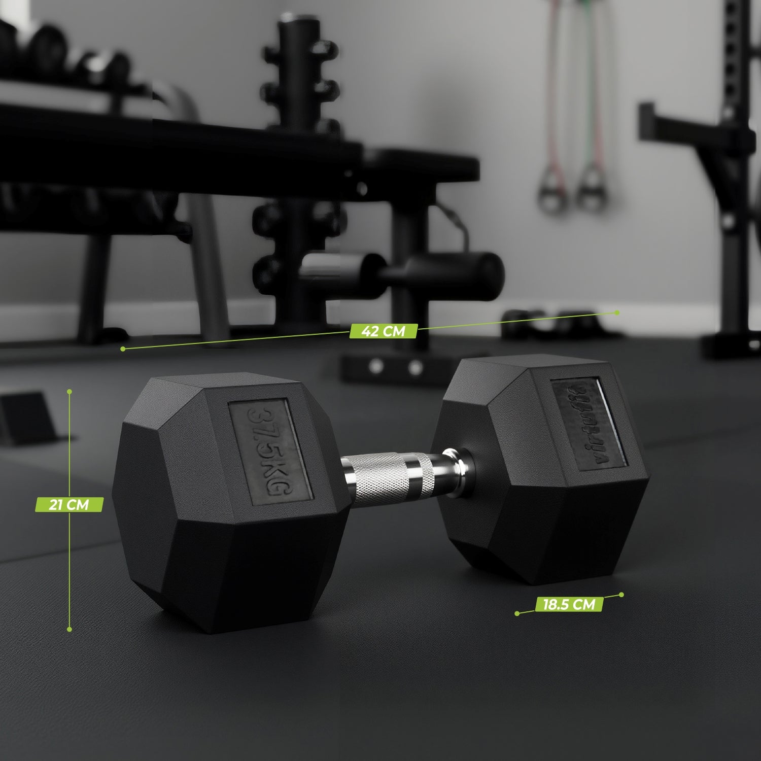 VirtuFit Hexa Dumbbell Pro - 37,5 kg - Per Stuk - Tweedekans