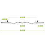 VirtuFit Curl bar - EZ Halter bar - 120 cm - Spring clip - 30 mm - Tweedekans