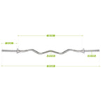 VirtuFit Curl bar - EZ Halter bar - 120 cm - Vis - 30 mm