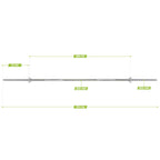 VirtuFit Halter bar - 170 cm - Screw Lock - 30 mm