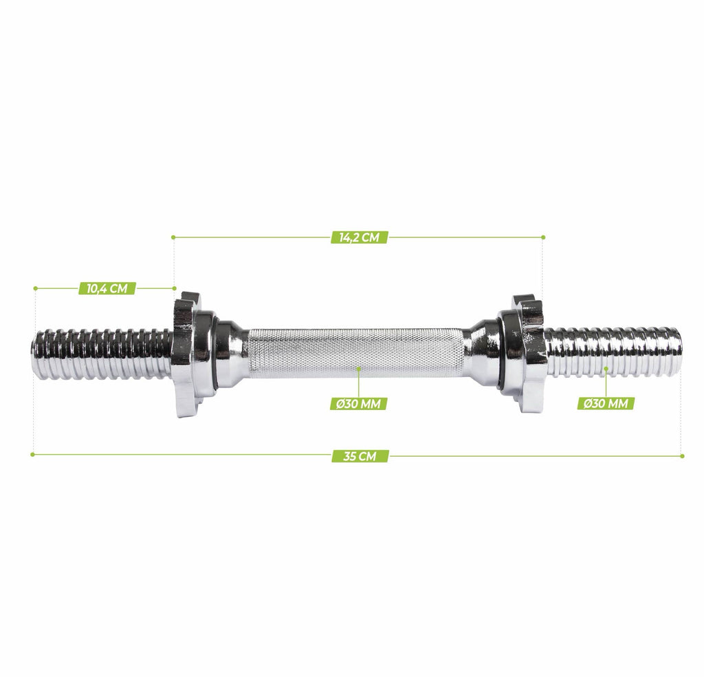 VirtuFit Dumbbellstang met Schroefsluiting - 30 mm - Tweedekans