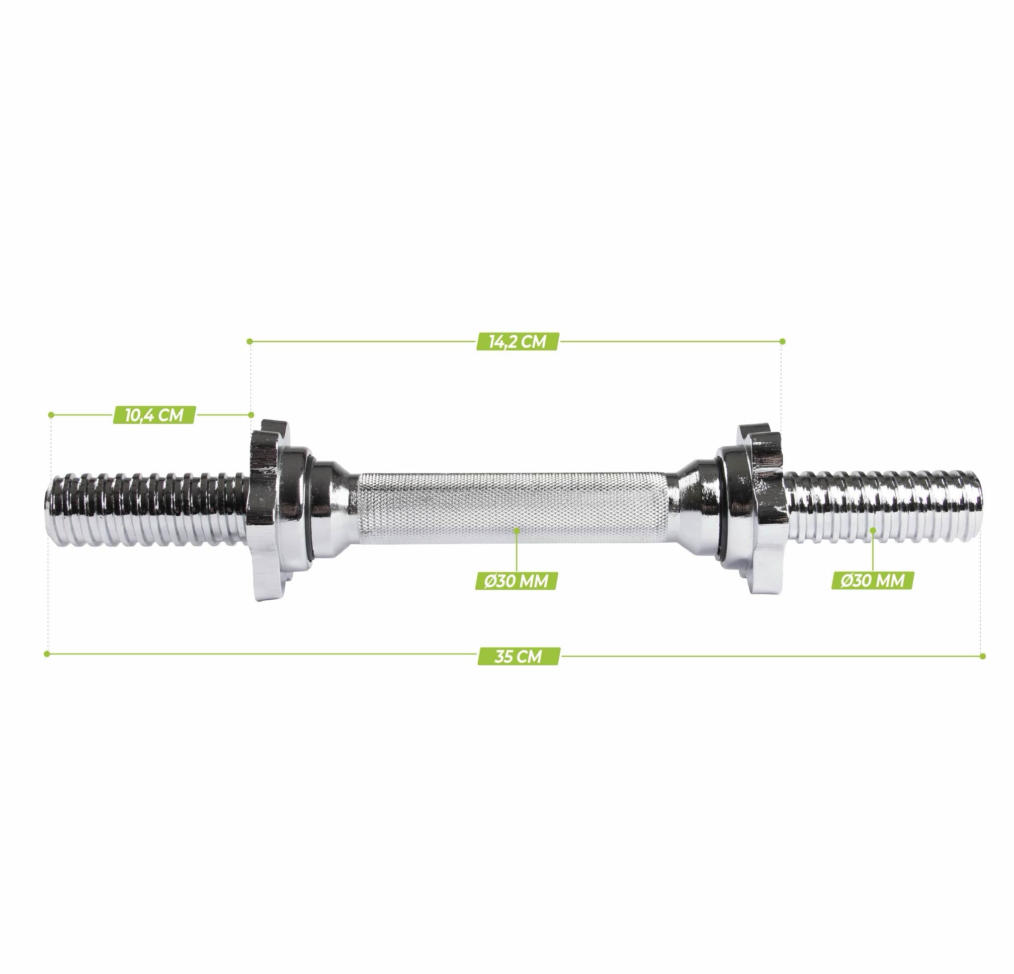 VirtuFit Dumbbellstang met Schroefsluiting - 30 mm - Tweedekans