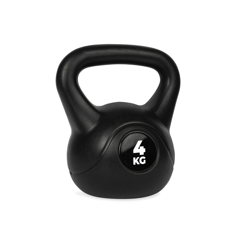 VirtuFit PVC Kettlebell - 4 kg - Noir - Tweedekans