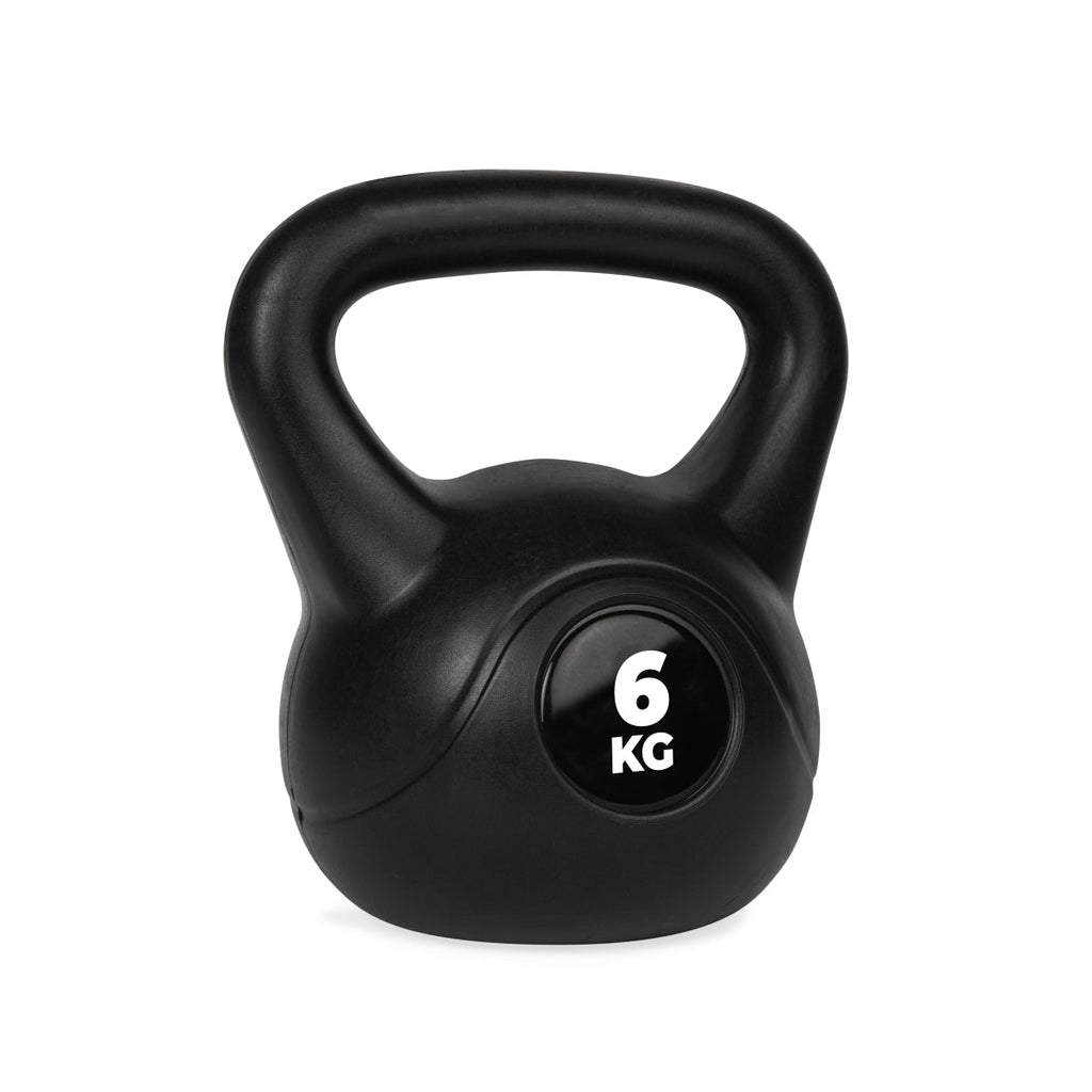 VirtuFit PVC Kettlebell - 6 kg - Noir - Tweedekans
