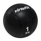 VirtuFit Medicine Ball Pro - Medicine Ball - 1 kg - Caoutchouc - Noir - Tweedekans