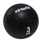 VirtuFit Medicine Ball Pro - Medicine Ball - 3 kg - Caoutchouc - Noir