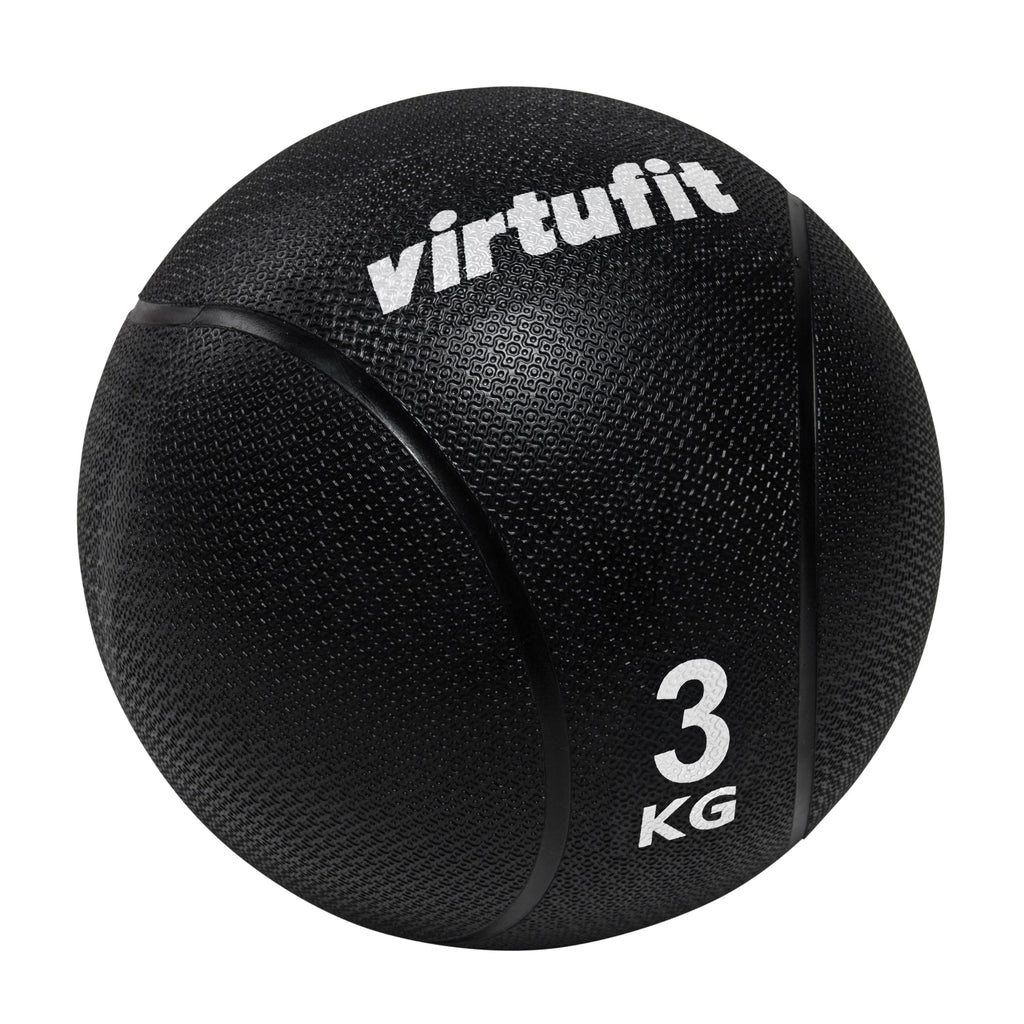 VirtuFit Medicijnbal Pro - Medicine Ball - 3 kg - Rubber - Zwart - Tweedekans