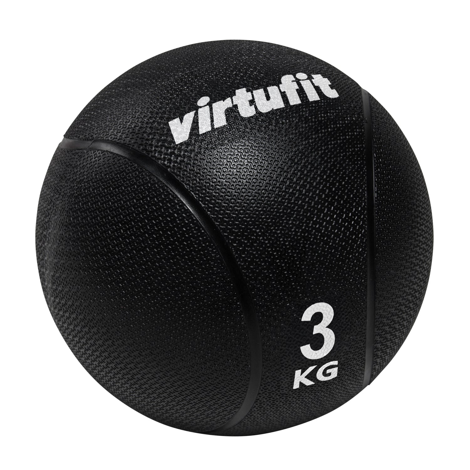 VirtuFit Medicijnbal Pro - Medicine Ball - 3 kg - Rubber - Zwart - Tweedekans