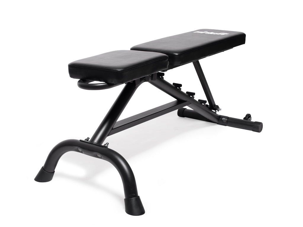 Banc de musculation multifonction VirtuFit - Set Haltères/Barre Pro - 60,5 kg - Vinyle - Tweedekans