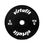 Kit de Bumper Plates VirtuFit - Disques d'Haltères Olympiques en Caoutchouc - 150 kg - Tweedekans