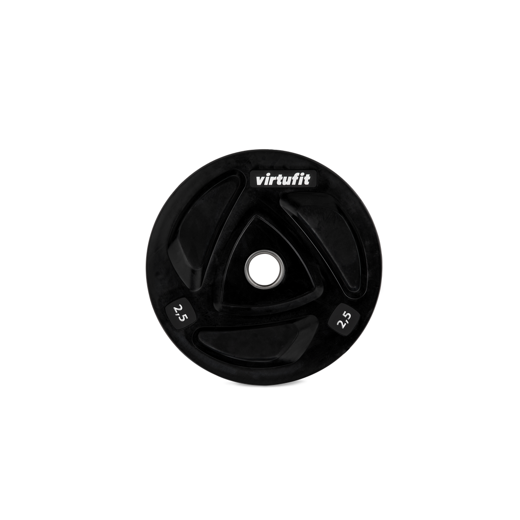 VirtuFit Plaque de Poids en Caoutchouc Olympique - 50 mm - 2,5 kg - Tweedekans