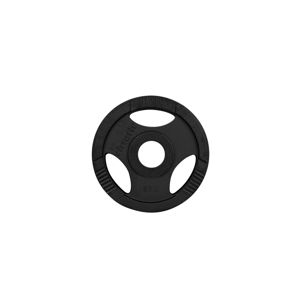 VirtuFit Disque d'Haltère Olympique en Fonte - 50 mm - 5 kg - Tweedekans