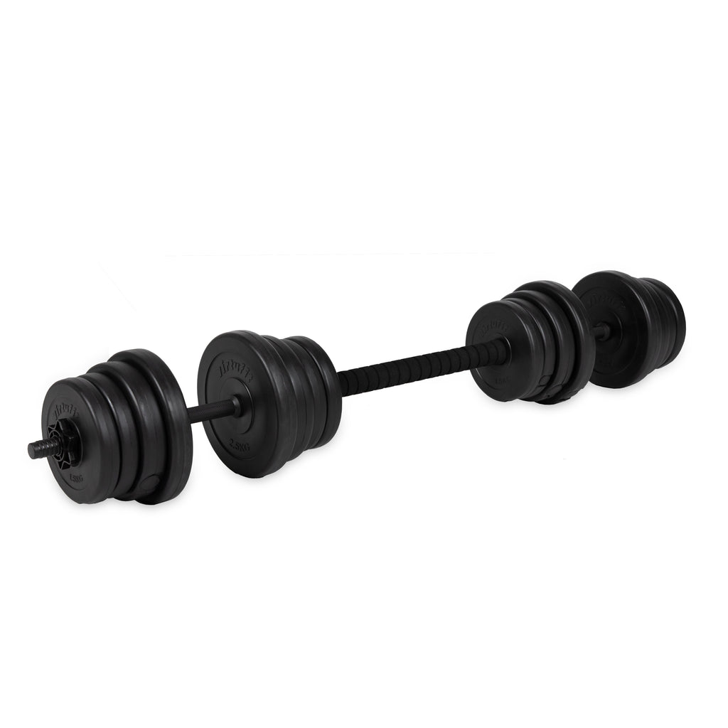VirtuFit Adjustable Dumbbell Set - 2 in 1 Set - 30 kg - Vinyl