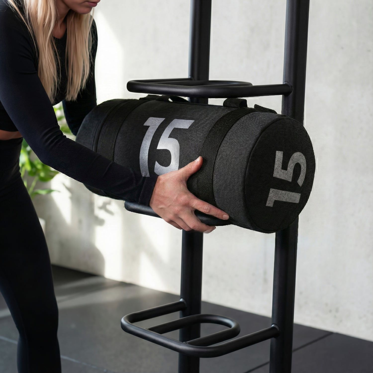 VirtuFit Power Bag et Wall Ball Storage Rack - Tweedekans