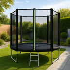 Trampoline VirtuFit avec filet de sécurité - Noir - 305 cm - Tweedekans