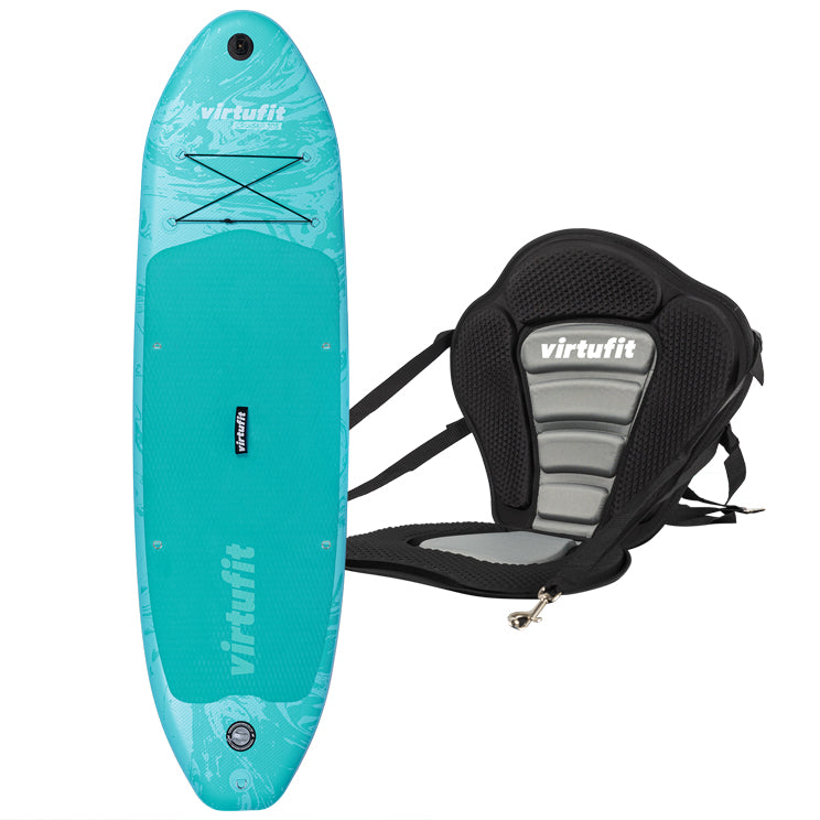 VirtuFit Supboard Cruiser 305 - Turquoise - Avec siège Kayak, accessoires et sac de transport