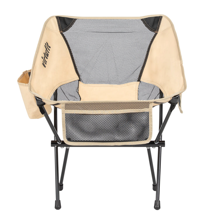 VirtuFit Camping Stoel Compact - Opvouwbaar - Beige - Set van 2 - Detail