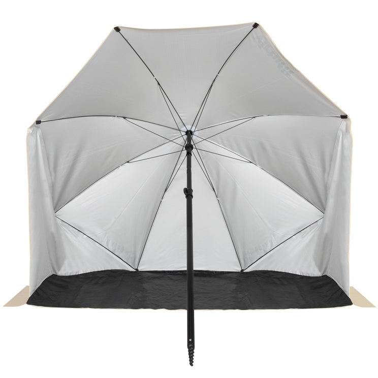 VirtuFit Parasol de plage - Windbreak - 180 cm - Beige
