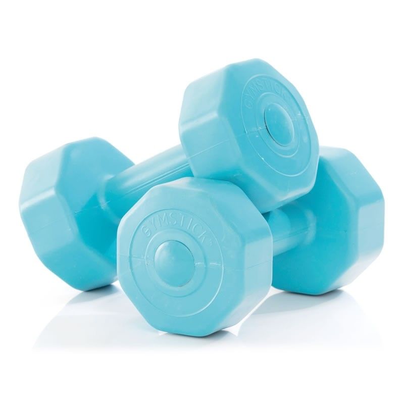 Gymstick Active Vinyl Dumbbell Set - Blauw - 2 x 5 kg