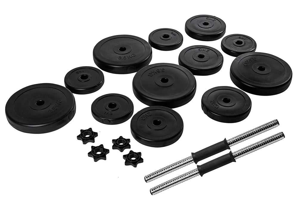 VirtuFit Verstelbare Dumbbellset - Vinyl - 2 x 14 kg (28 kg) - Tweedekans