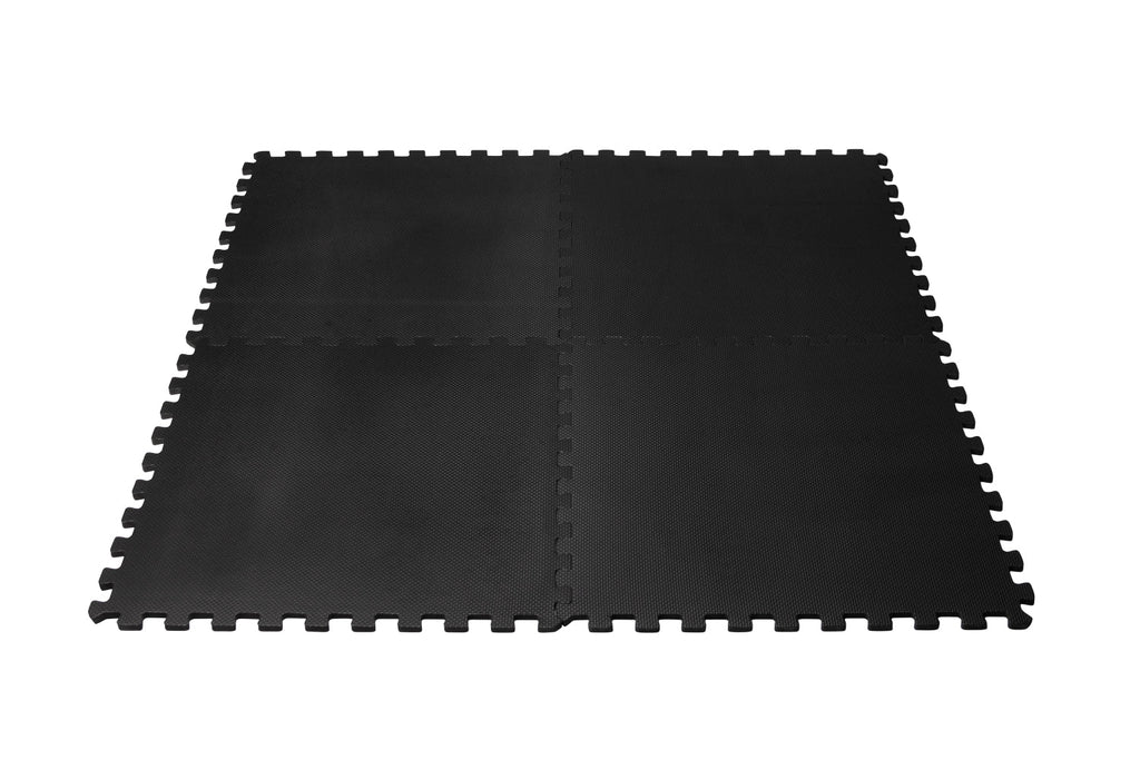 Tapis Puzzle Fitness VirtuFit – Tapis de Sol 4 Pièces – 120×120 cm – Noir - Tweedekans