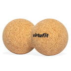VirtuFit Premium Kurk Peanut Ball - Dual Massagebal - Ecologisch - Tweedekans