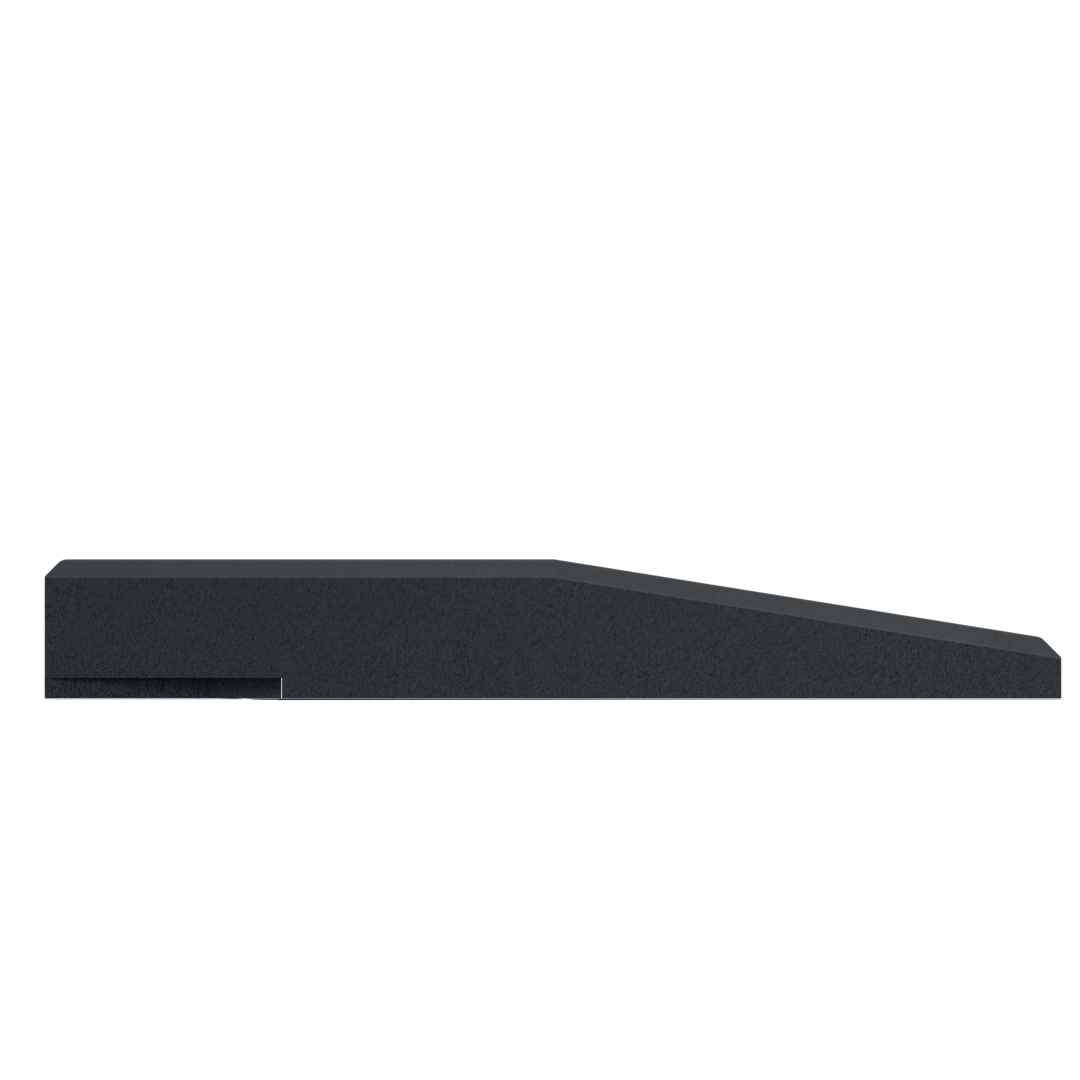Flow Fitness Drainage Profil dalle en caoutchouc avec couche SBR imperméable - 50 x 15 cm - Tweedekans
