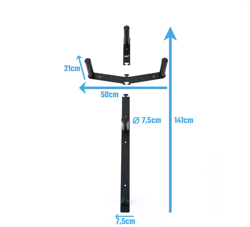 Muscle Power Support mural pour Disques d'haltères - 5 Broches
