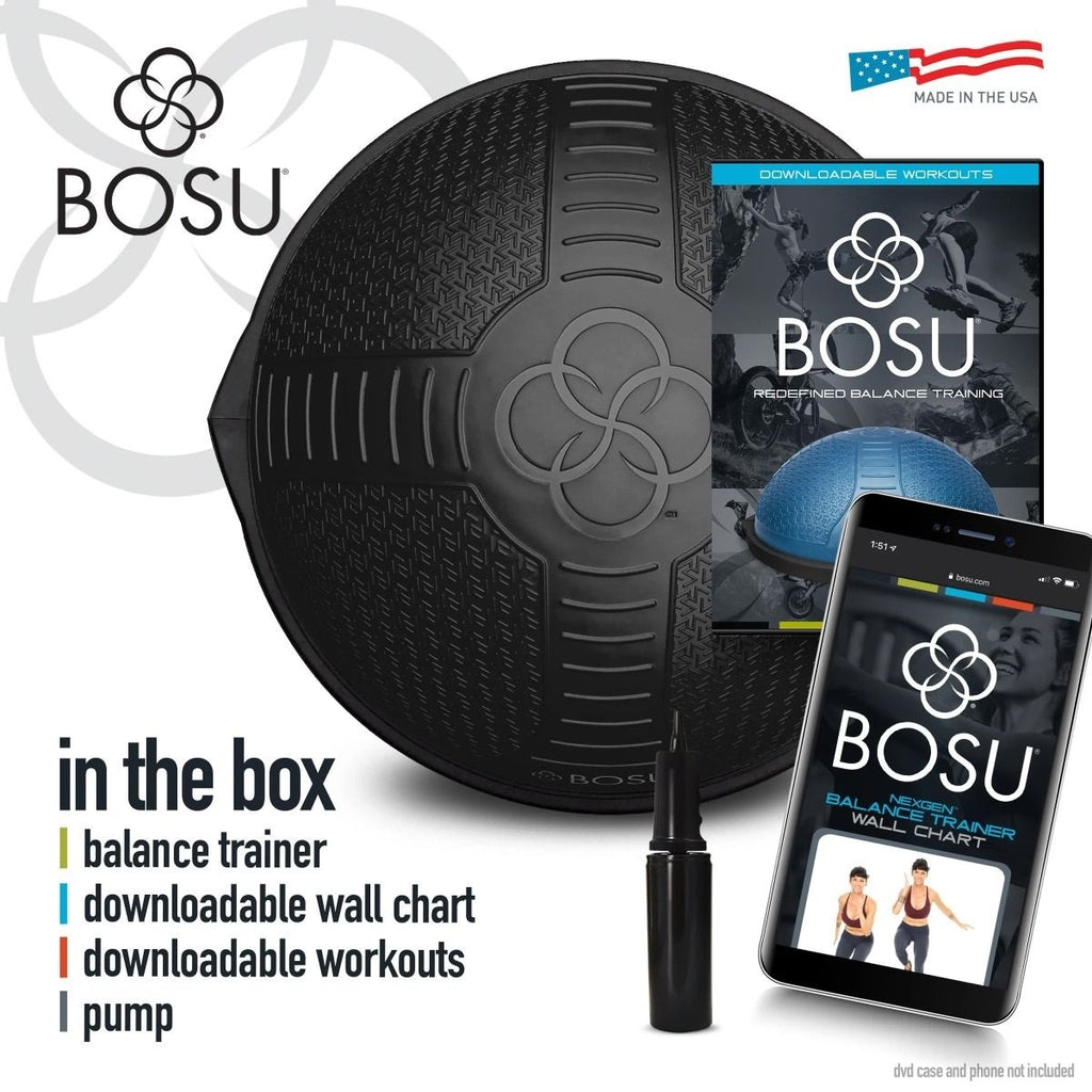 Bosu Nexgen Balance Trainer Home - Exerciseur d'équilibre - Noir - Tweedekans